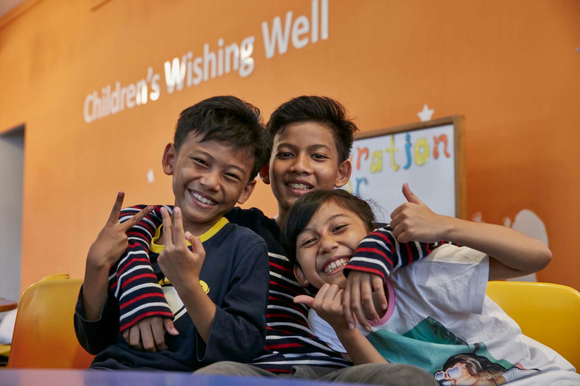 Children Wishing Well